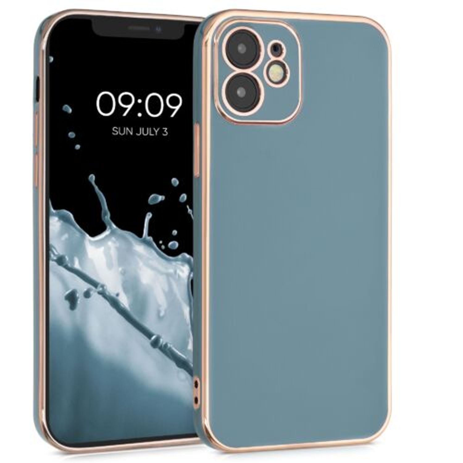 Husa pentru Apple iPhone 12/iPhone 12 Pro, Silicon, Albastru, 56298.202, Kwmobile fotografia produsului