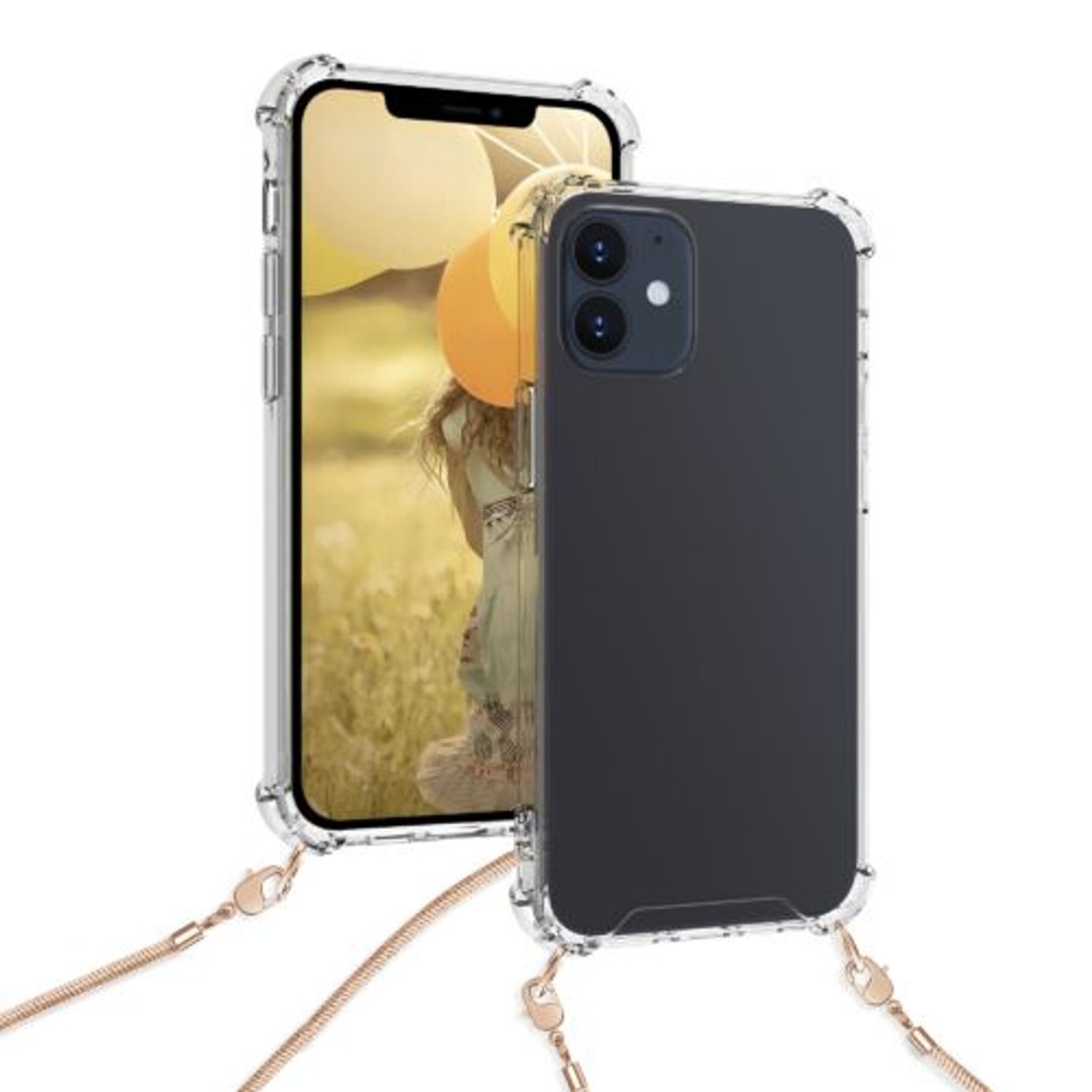 Husa pentru Apple iPhone 12/iPhone 12 Pro, Silicon, Transparent, 53888.81, Kwmobile fotografia produsului View 5 L