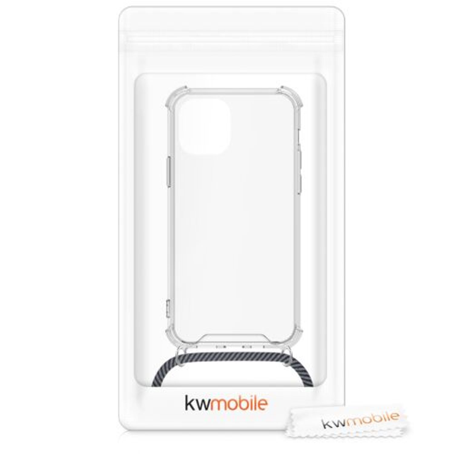 Husa pentru Apple iPhone 12/iPhone 12 Pro, Silicon, Transparent, 52730.73, Kwmobile fotografia produsului View 7 L