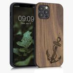 Husa pentru Apple iPhone 12/iPhone 12 Pro, Lemn, Maro, 52734.08, Kwmobile fotografia produsului
