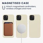 Husa pentru Apple iPhone 12/iPhone 12 Pro, Silicon, Crem, 56556.16, Kwmobile fotografia produsului View 2 S