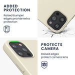 Husa pentru Apple iPhone 12/iPhone 12 Pro, Silicon, Crem, 56556.16, Kwmobile fotografia produsului