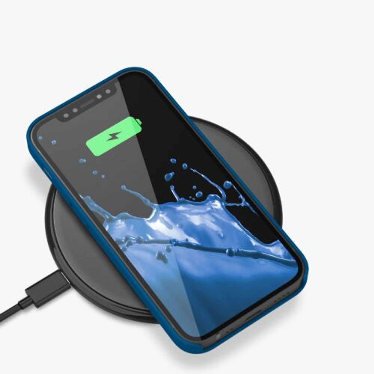 Husa pentru Apple iPhone 12/iPhone 12 Pro, Silicon, Albastru, 52641.228, Kwmobile fotografia produsului View 9 L