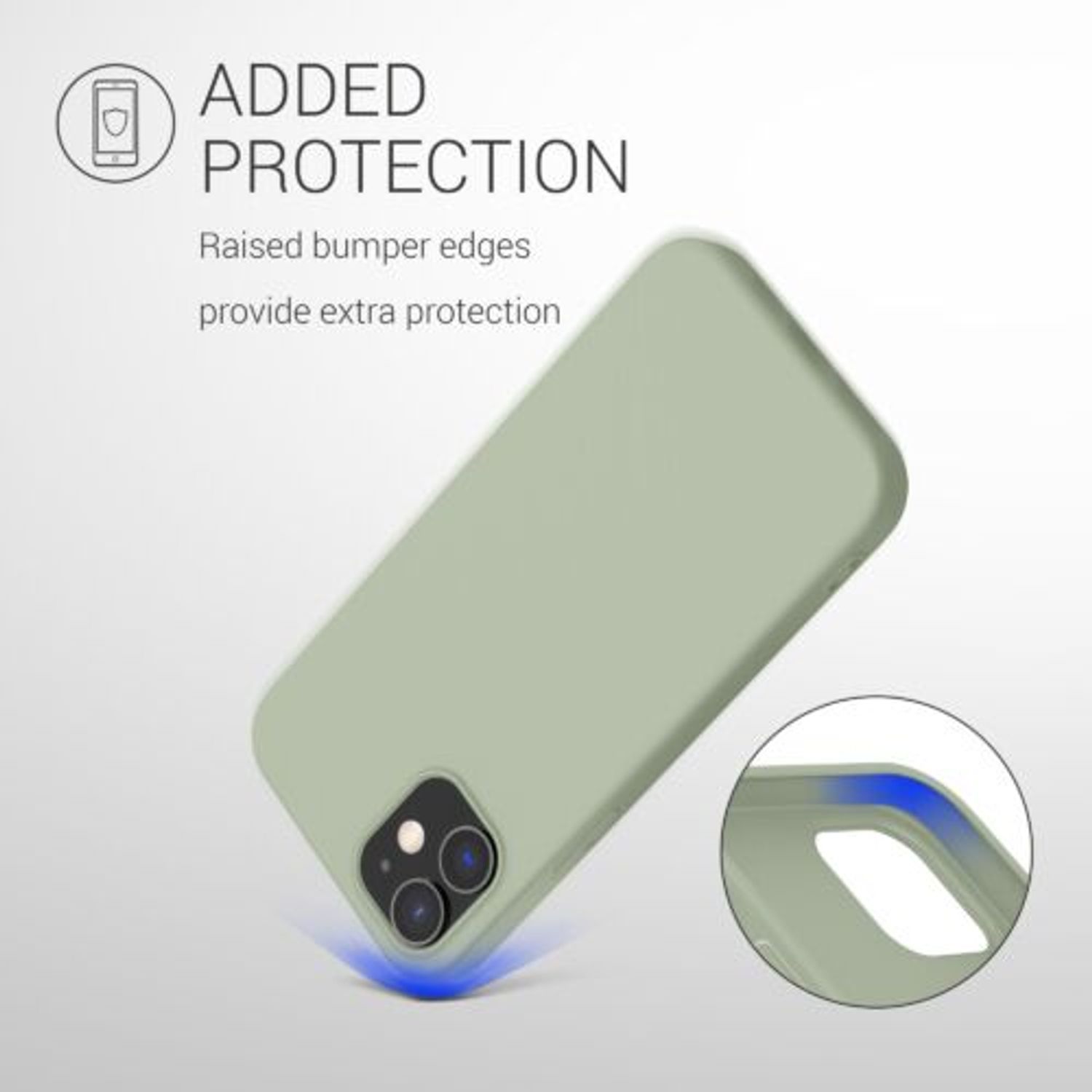 Husa pentru Apple iPhone 12/iPhone 12 Pro, Silicon, Verde, 53938.172, Kwmobile fotografia produsului View 8 L