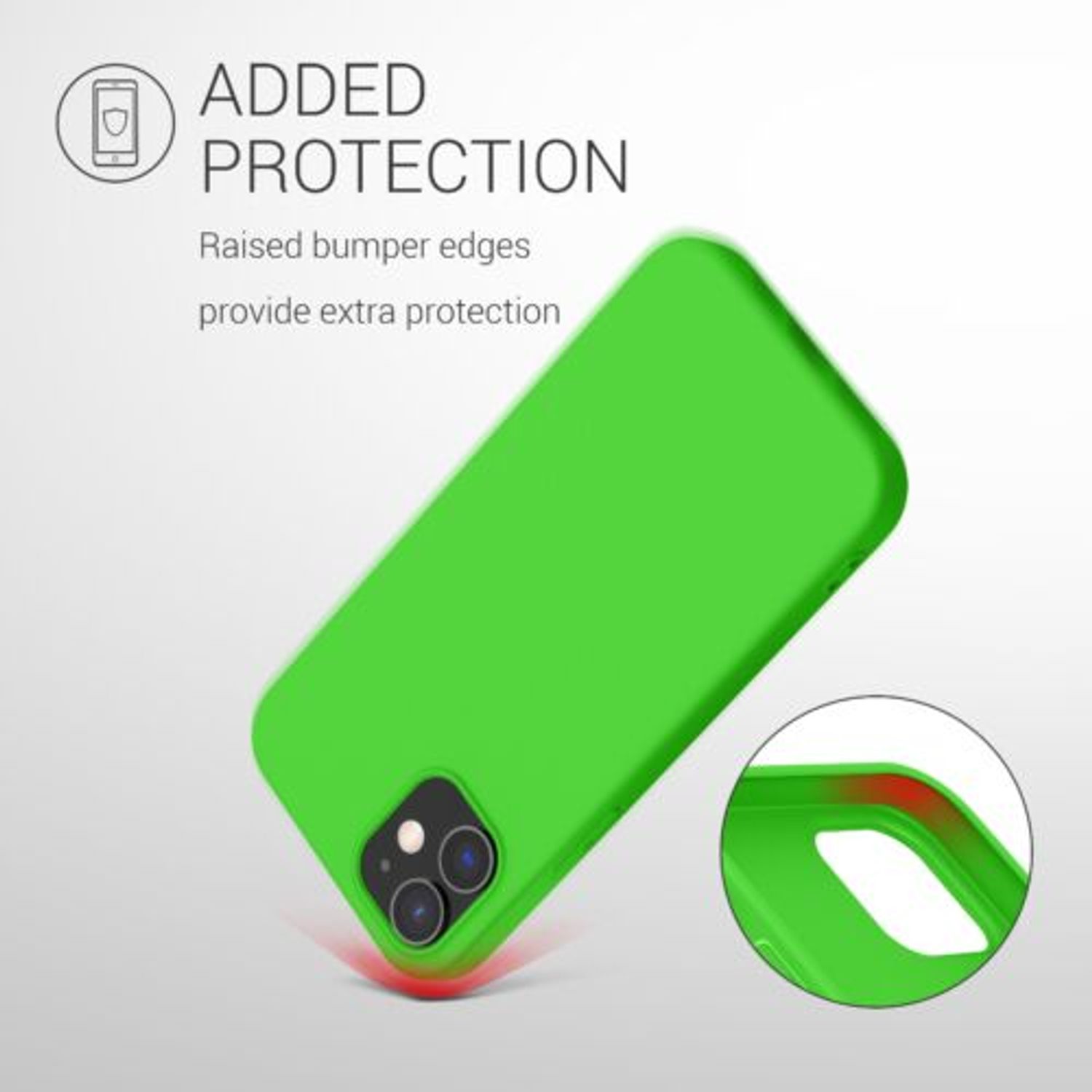 Husa pentru Apple iPhone 12/iPhone 12 Pro, Silicon, Verde, 53938.159, Kwmobile fotografia produsului View 4 L