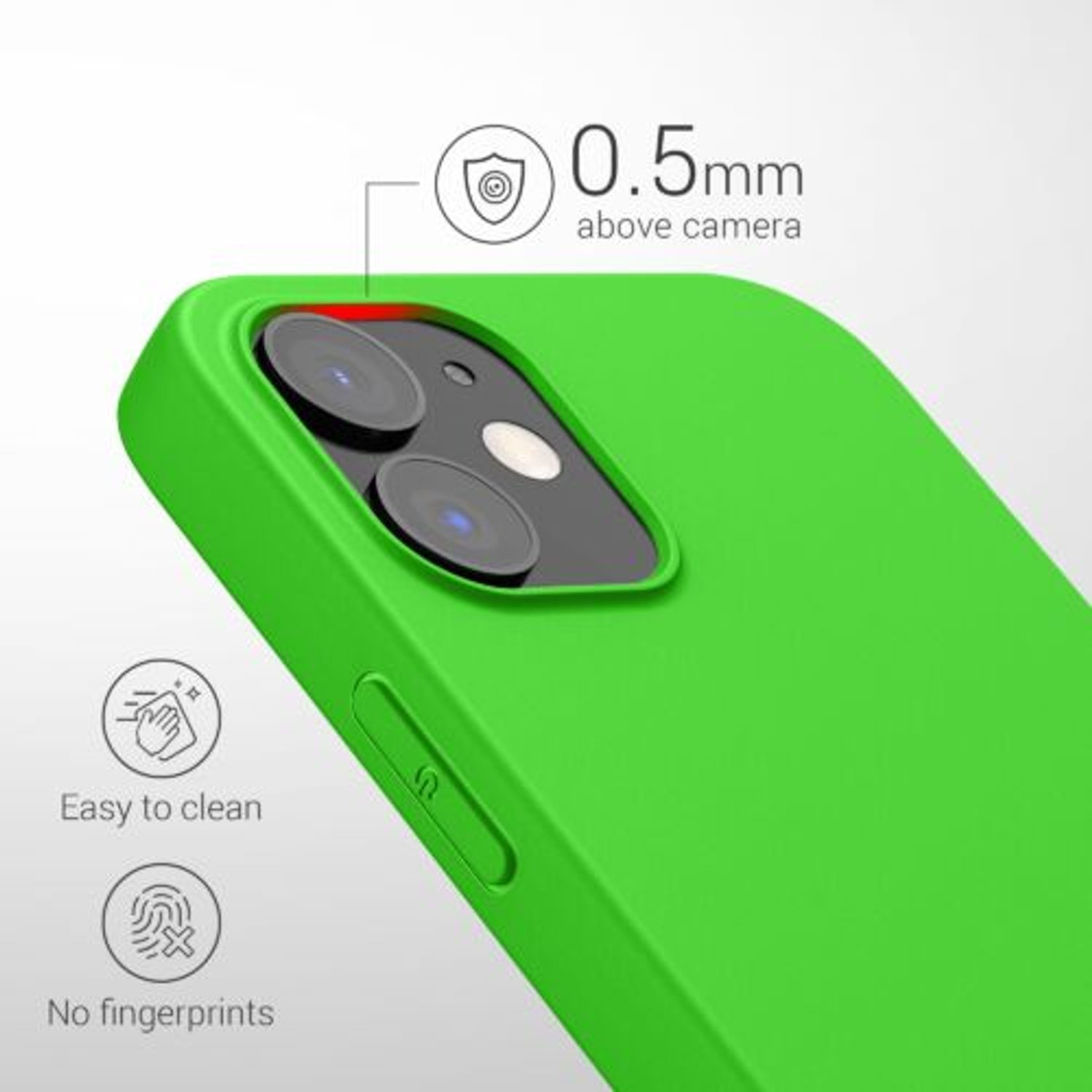 Husa pentru Apple iPhone 12/iPhone 12 Pro, Silicon, Verde, 53938.159, Kwmobile fotografia produsului View 7 L