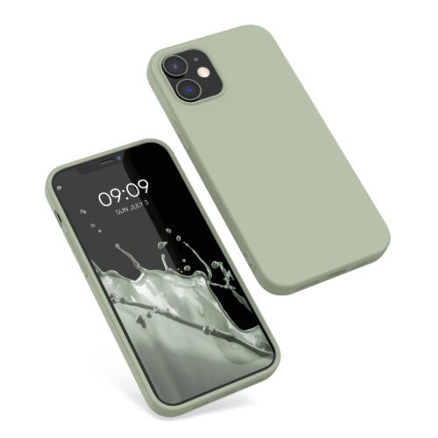 Husa pentru Apple iPhone 12/iPhone 12 Pro, Silicon, Verde, 53938.172, Kwmobile fotografia produsului View 2 L