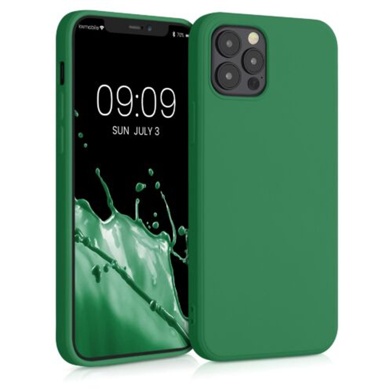 Husa pentru Apple iPhone 12/iPhone 12 Pro, Silicon, Verde, 53844.227, Kwmobile fotografia produsului