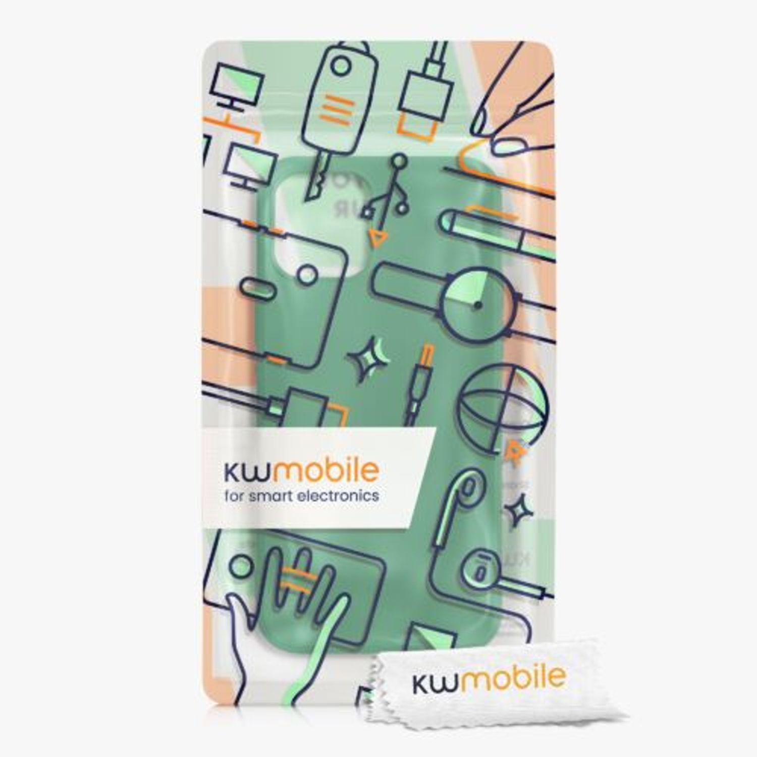 Husa pentru Apple iPhone 12/iPhone 12 Pro, Silicon, Verde, 53844.227, Kwmobile fotografia produsului View 7 L