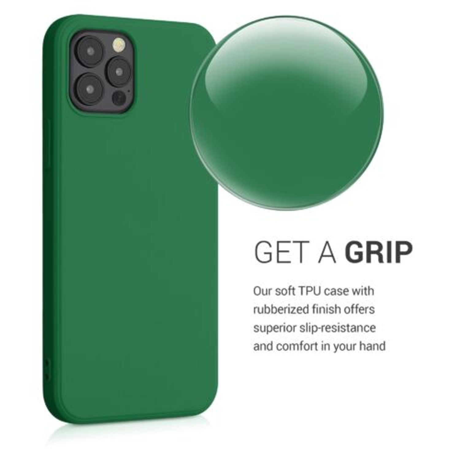 Husa pentru Apple iPhone 12/iPhone 12 Pro, Silicon, Verde, 53844.227, Kwmobile fotografia produsului View 5 L