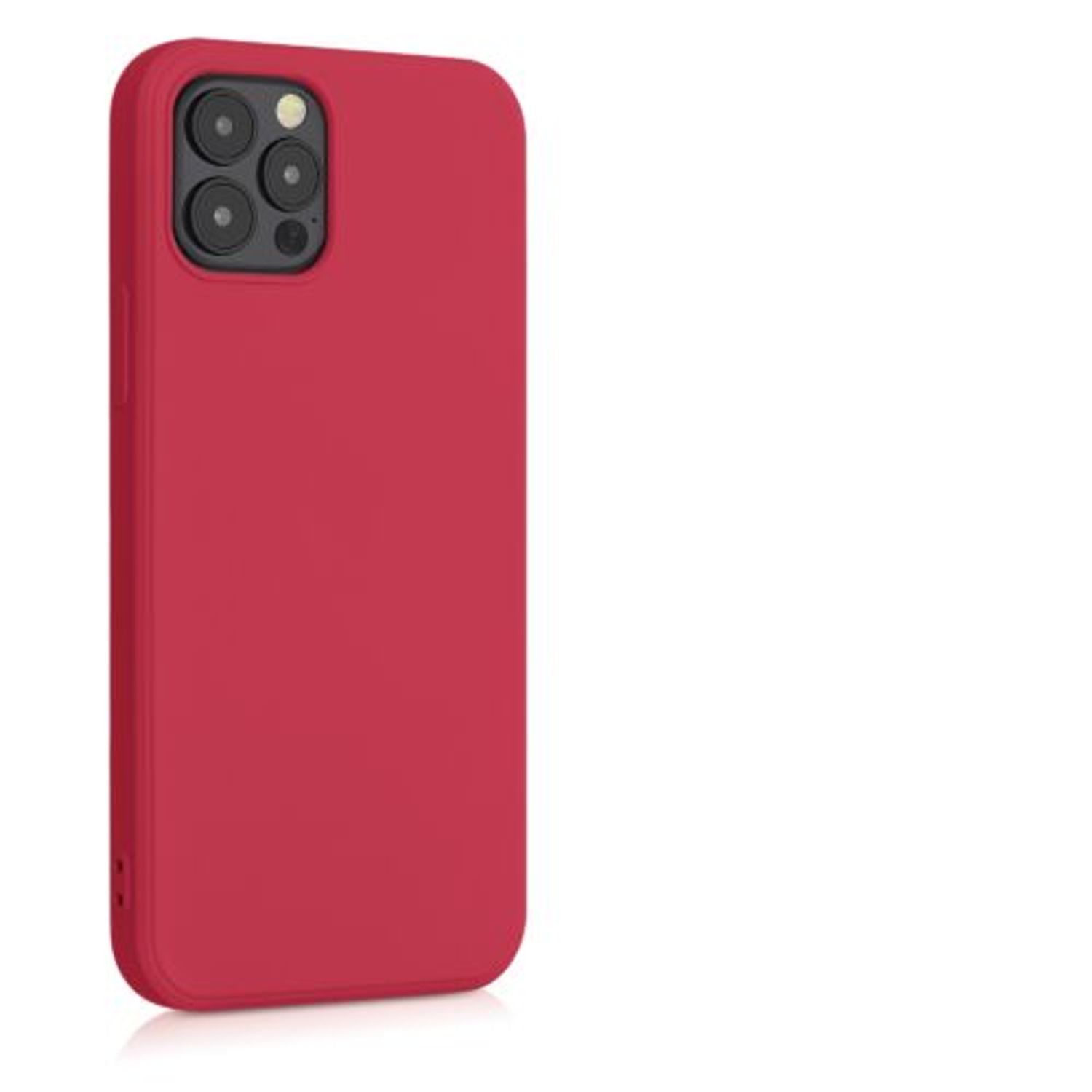 Husa pentru Apple iPhone 12/iPhone 12 Pro, Silicon, Rosu, 53844.229, Kwmobile fotografia produsului View 9 L