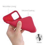 Husa pentru Apple iPhone 12/iPhone 12 Pro, Silicon, Rosu, 53844.229, Kwmobile fotografia produsului View 4 S