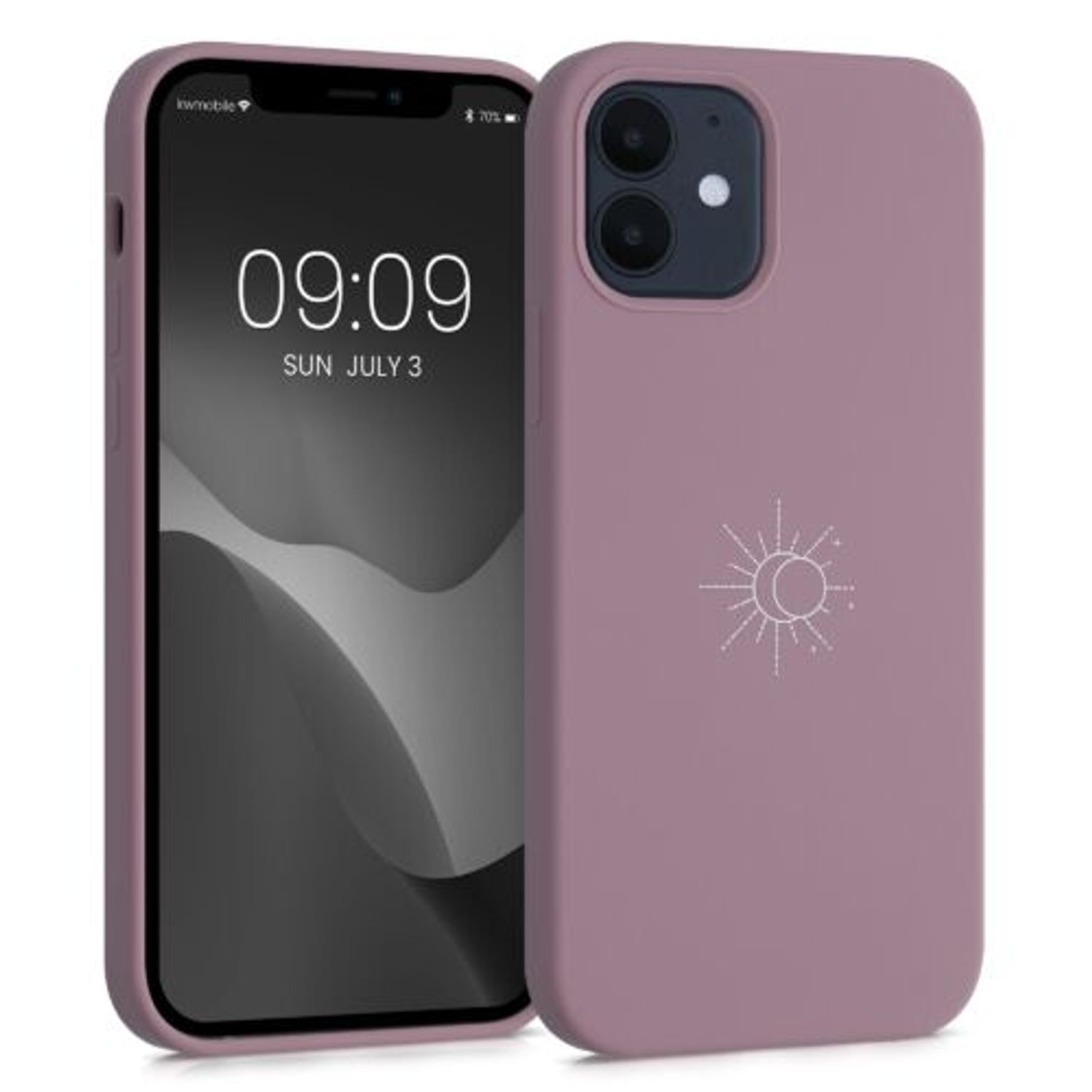Husa pentru Apple iPhone 12/iPhone 12 Pro, Silicon, Mov, 53885.02, Kwmobile fotografia produsului