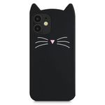 Husa pentru Apple iPhone 12 Mini, Silicon, Negru, 55617.01, Kwmobile fotografia produsului View 4 S