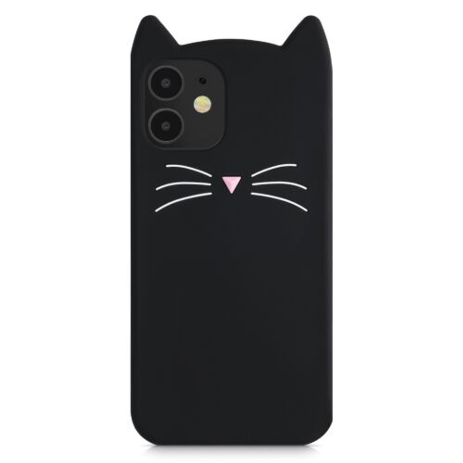 Husa pentru Apple iPhone 12 Mini, Silicon, Negru, 55617.01, Kwmobile fotografia produsului View 4 L
