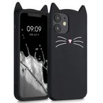 Husa pentru Apple iPhone 12 Mini, Silicon, Negru, 55617.01, Kwmobile fotografia produsului