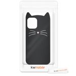 Husa pentru Apple iPhone 12 Mini, Silicon, Negru, 55617.01, Kwmobile fotografia produsului View 7 S