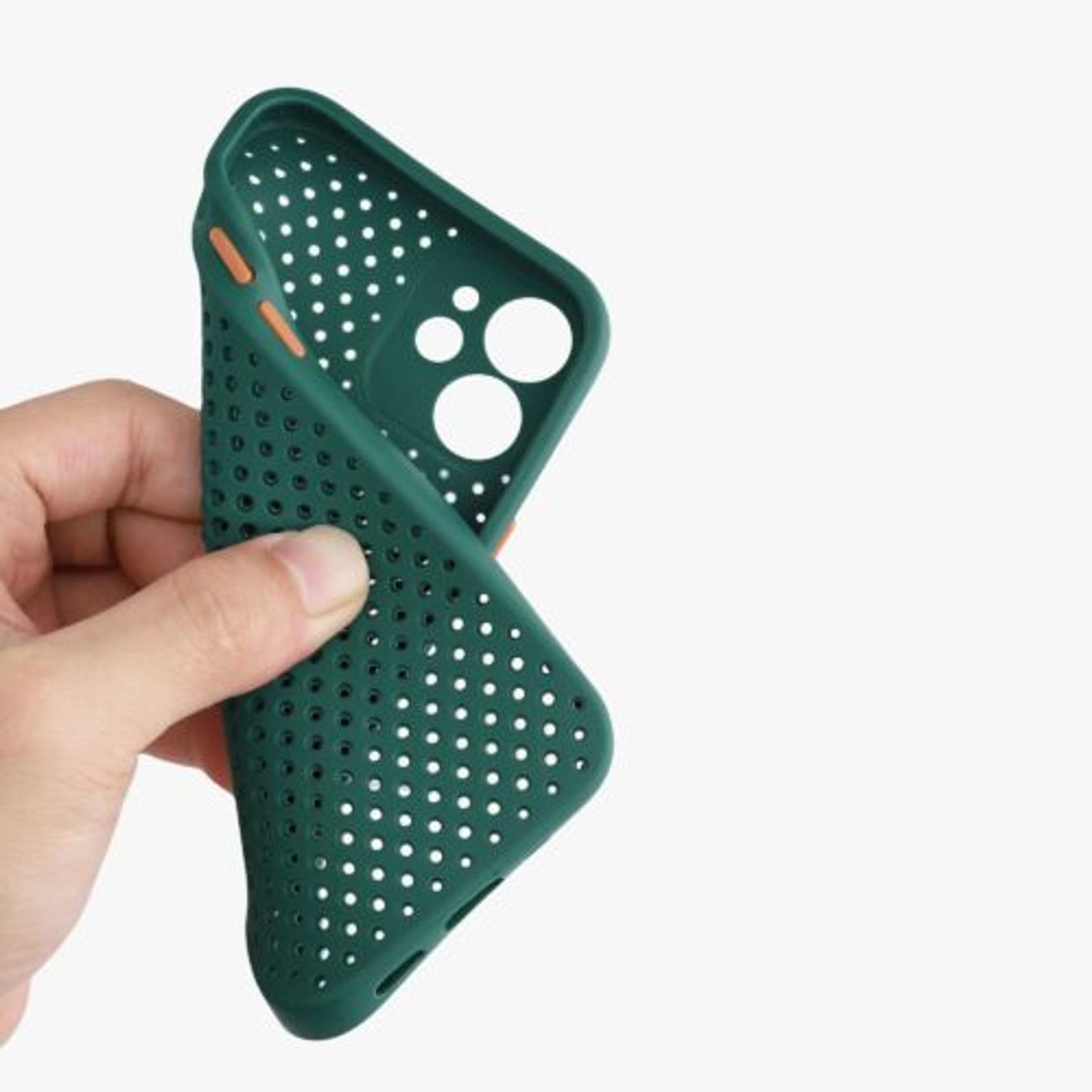 Husa pentru Apple iPhone 12 Mini, Silicon, Verde, 55896.80, Kwmobile fotografia produsului View 11 L
