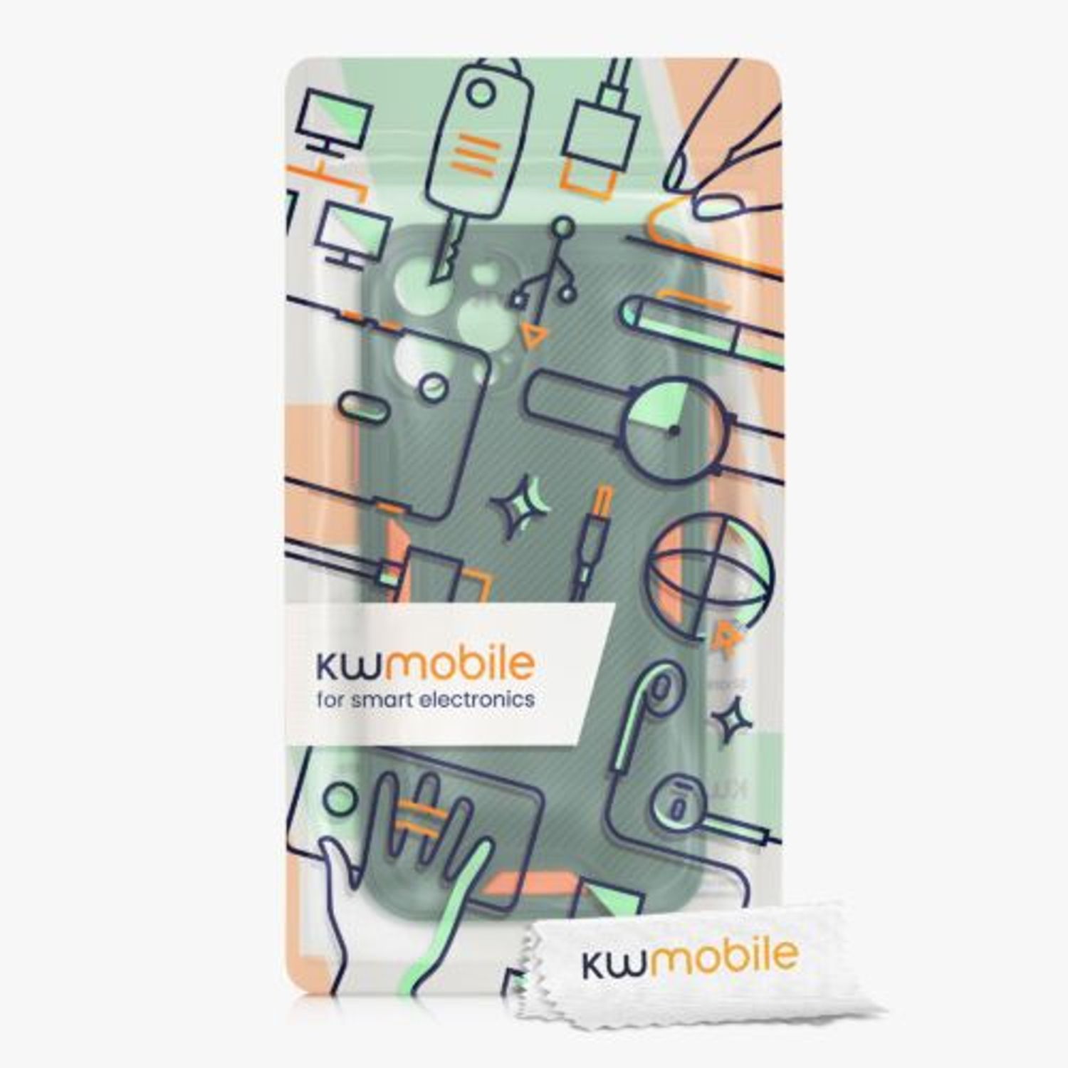 Husa pentru Apple iPhone 12/iPhone 12 Pro, Silicon, Verde, 56700.07, Kwmobile fotografia produsului View 6 L
