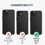Husa pentru Apple iPhone 12/iPhone 12 Pro, Silicon, Verde, 56700.07, Kwmobile fotografia produsului View 5 S