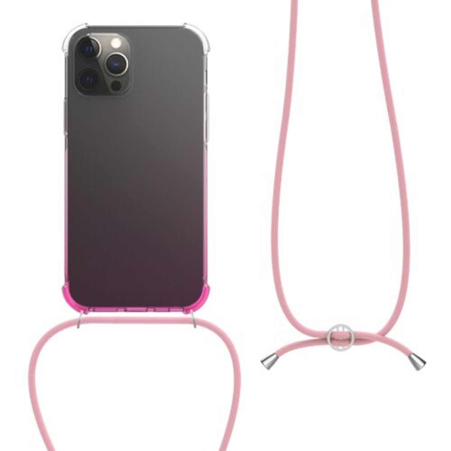 Husa pentru Apple iPhone 12 Pro Max, Silicon, Roz, 54085.05, Kwmobile fotografia produsului View 2 L