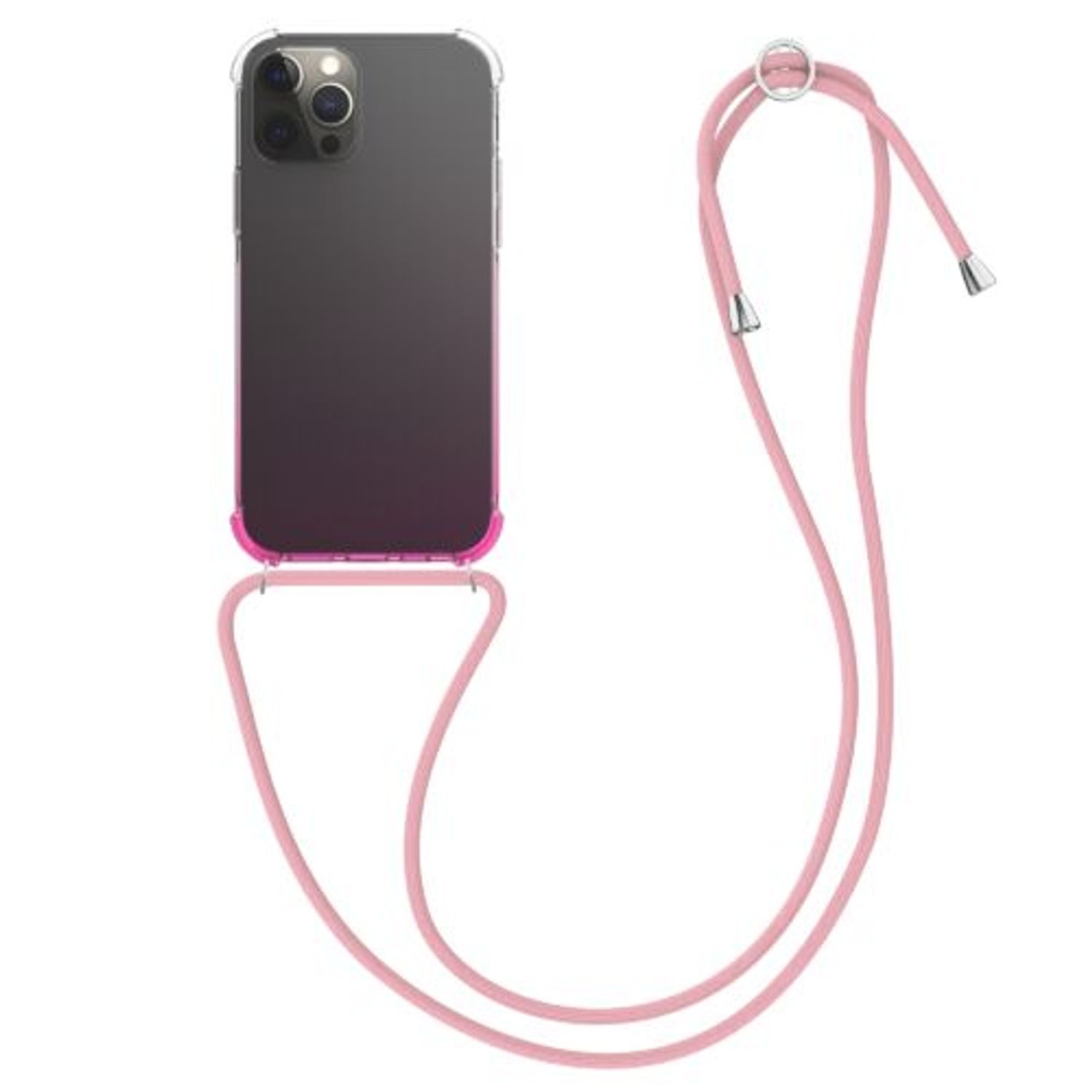Husa pentru Apple iPhone 12 Pro Max, Silicon, Roz, 54085.05, Kwmobile fotografia produsului
