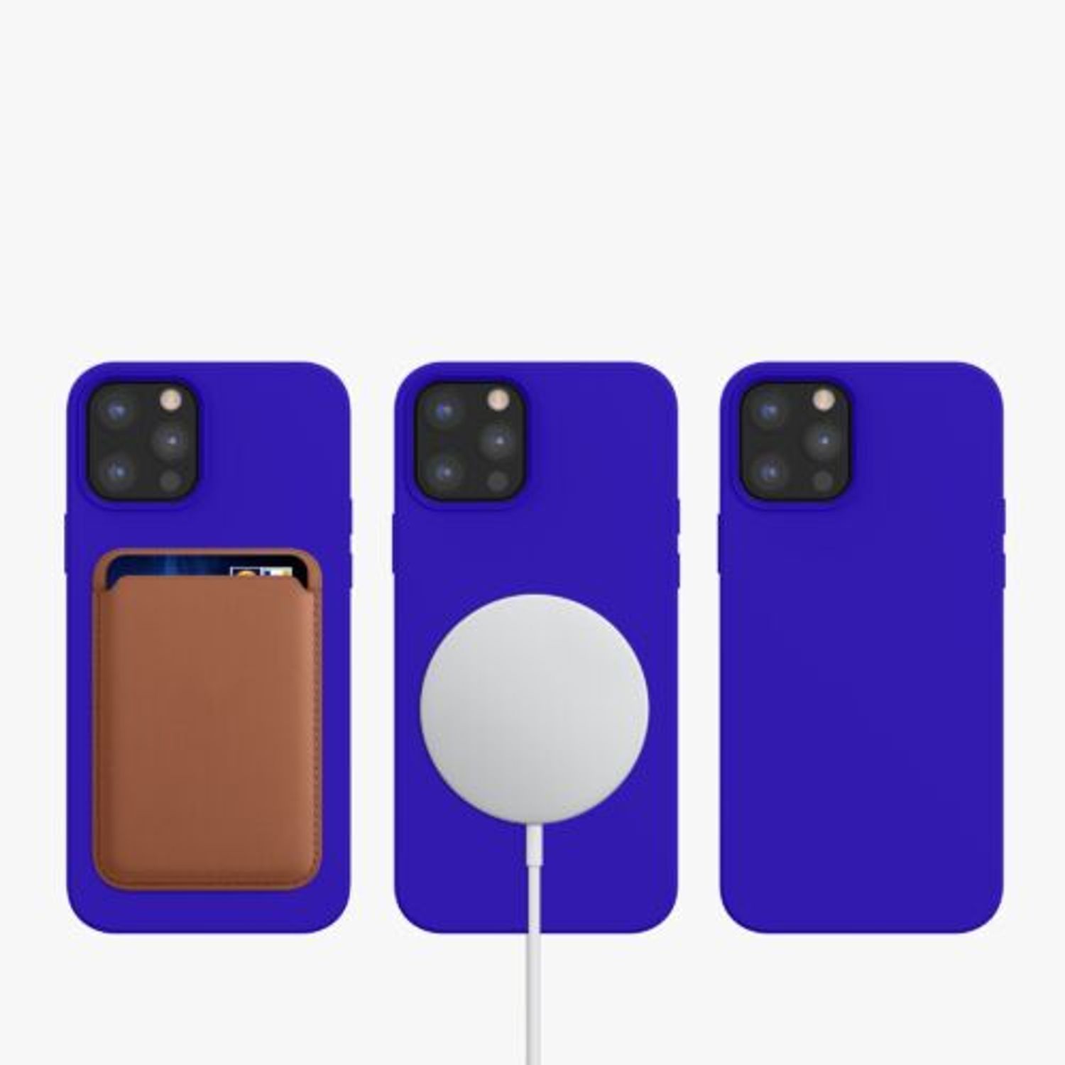 Husa pentru Apple iPhone 12 Pro Max, Silicon, Albastru, 56557.134, Kwmobile fotografia produsului View 11 L