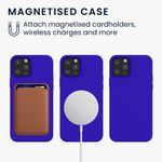 Husa pentru Apple iPhone 12 Pro Max, Silicon, Albastru, 56557.134, Kwmobile fotografia produsului View 5 S