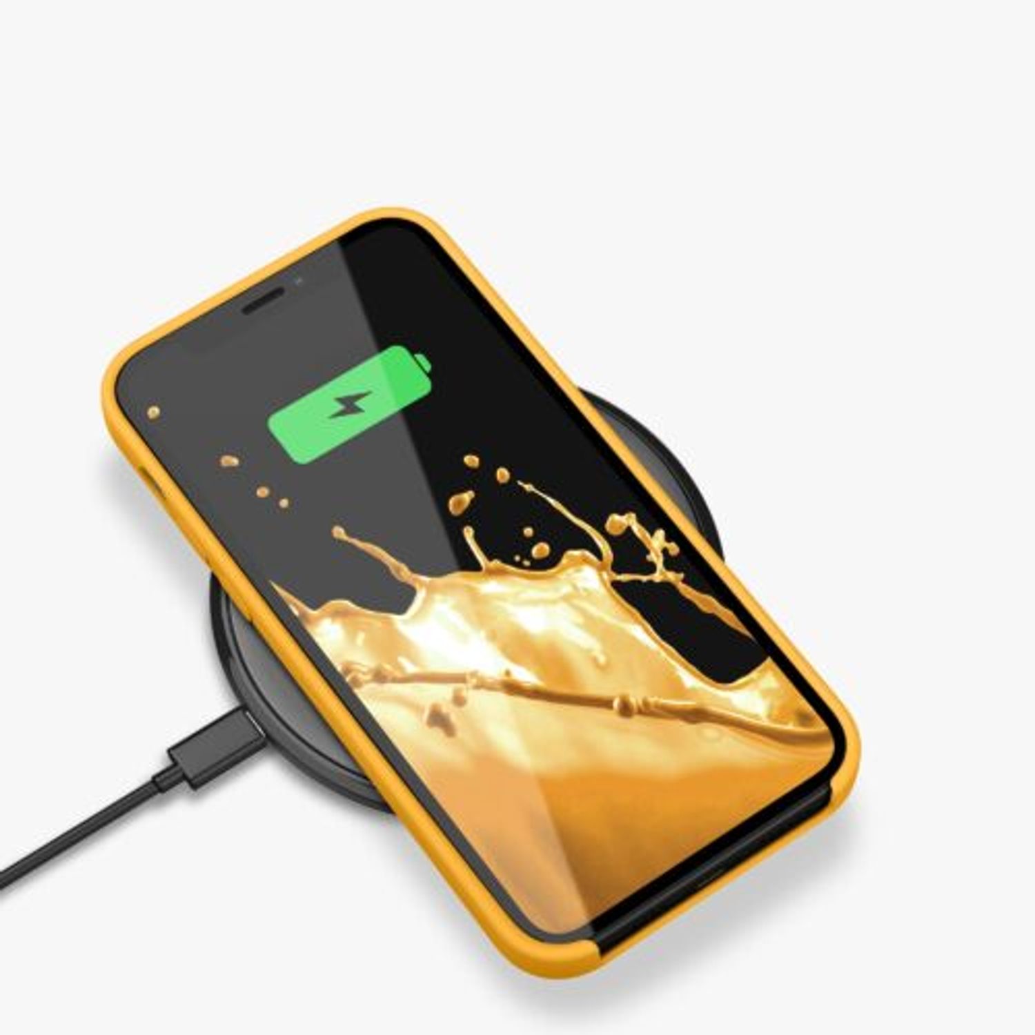 Husa pentru Apple iPhone 12 Pro Max, Silicon, Portocaliu, 52644.191, Kwmobile fotografia produsului View 11 L