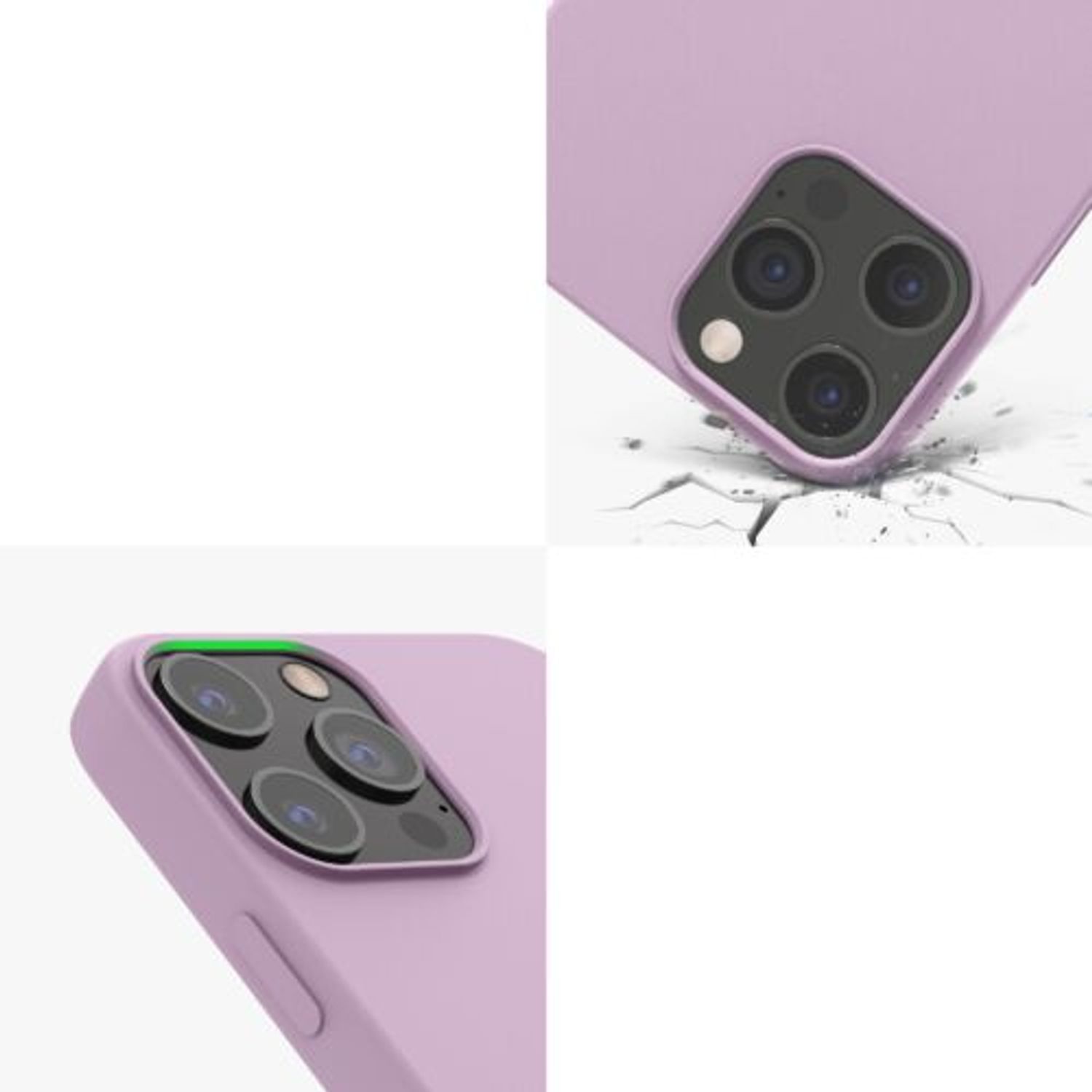 Husa pentru Apple iPhone 12 Pro Max, Silicon, Mov, 52644.140, Kwmobile fotografia produsului View 9 L