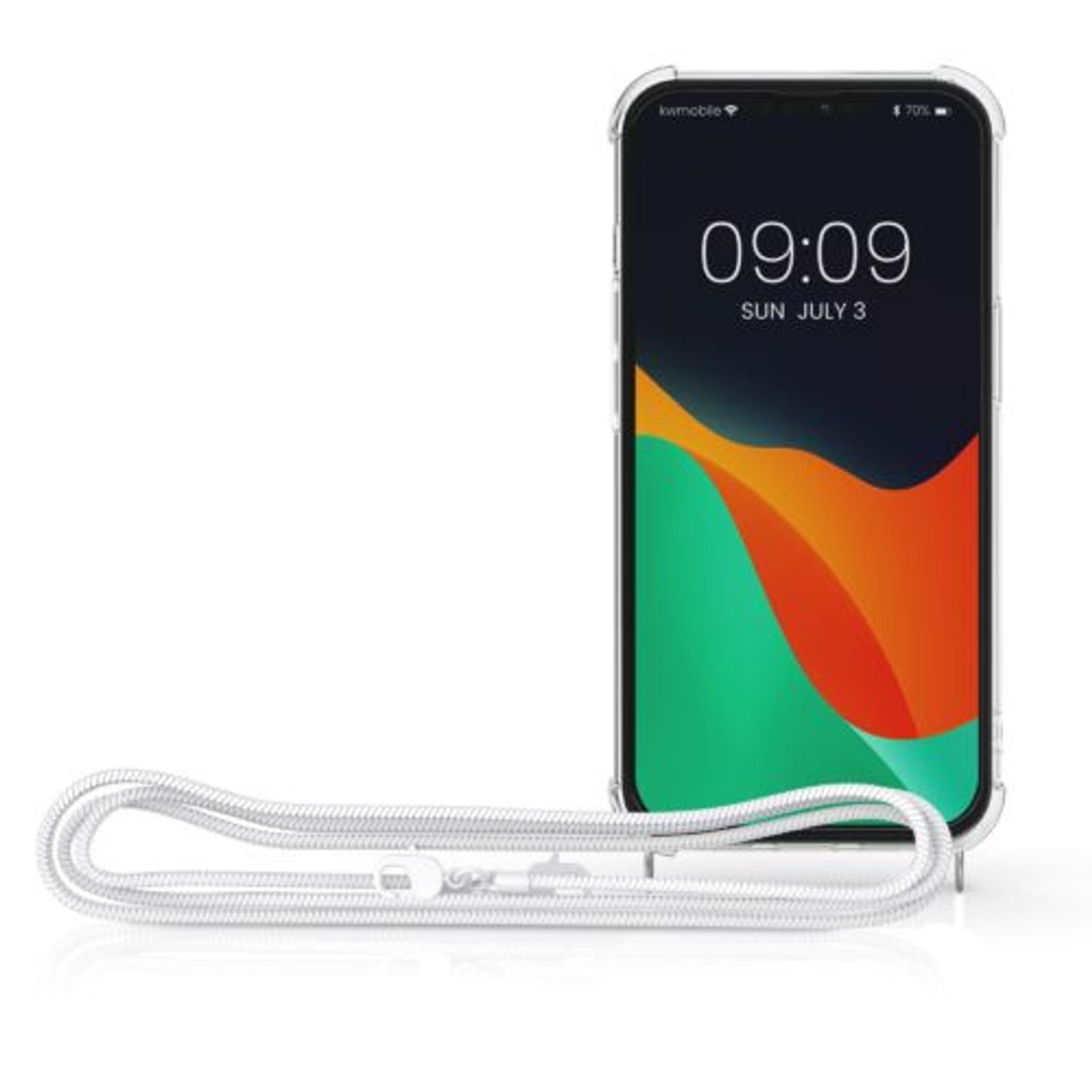 Husa pentru Apple iPhone 13, Silicon, Transparent, 55952.02, Kwmobile fotografia produsului View 8 L