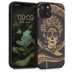 Husa pentru Apple iPhone 13, Lemn, Negru, 55953.08, Kwmobile fotografia produsului
