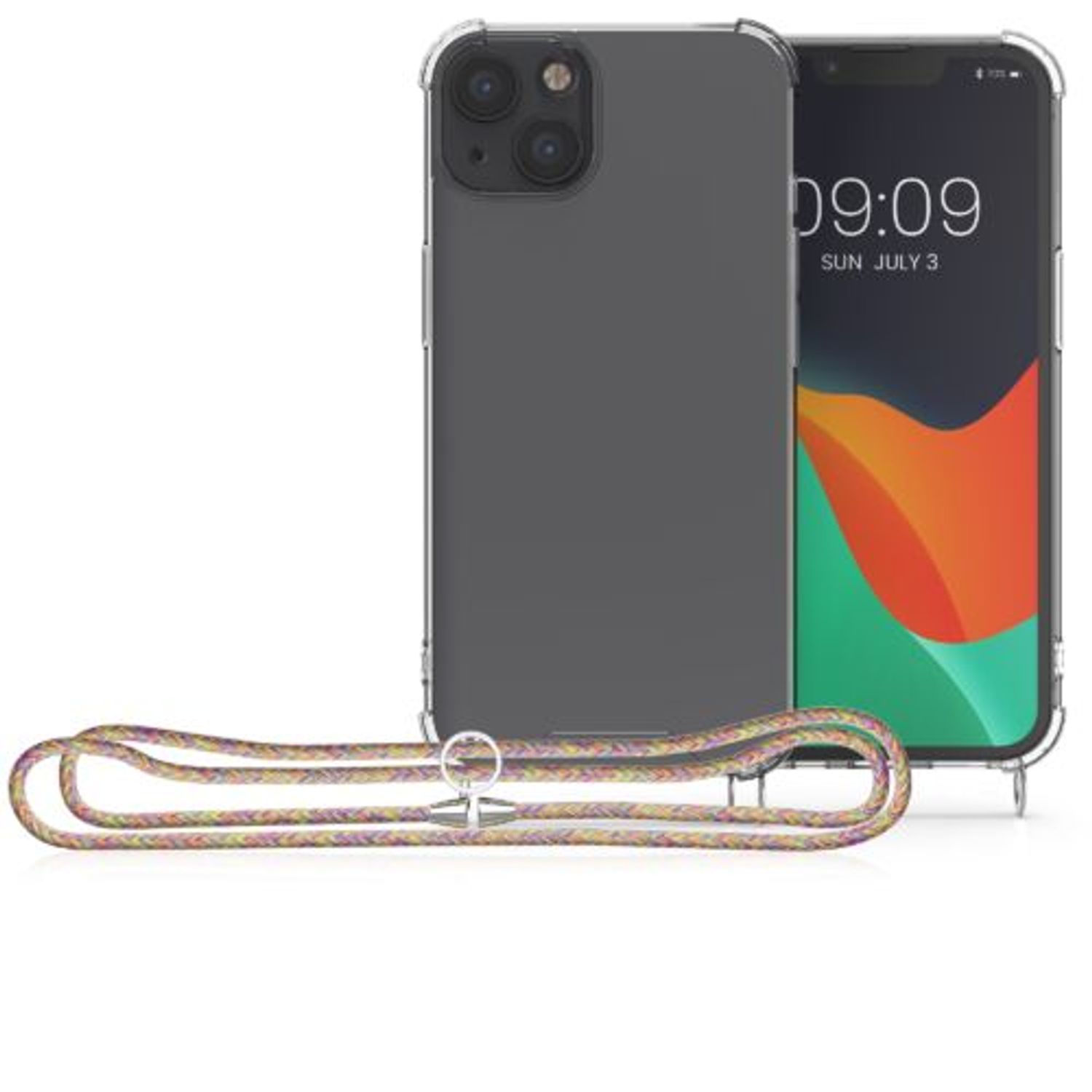 Husa pentru Apple iPhone 13, Silicon, Transparent, 55949.08, Kwmobile fotografia produsului View 8 L