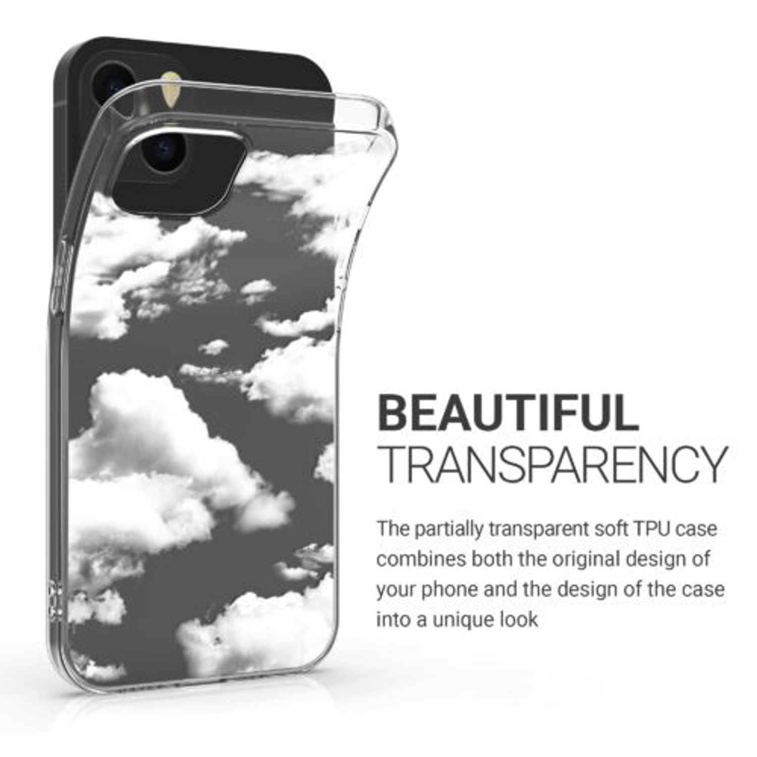 Husa pentru Apple iPhone 13, Silicon, Alb, 55947.02, Kwmobile fotografia produsului View 4 L