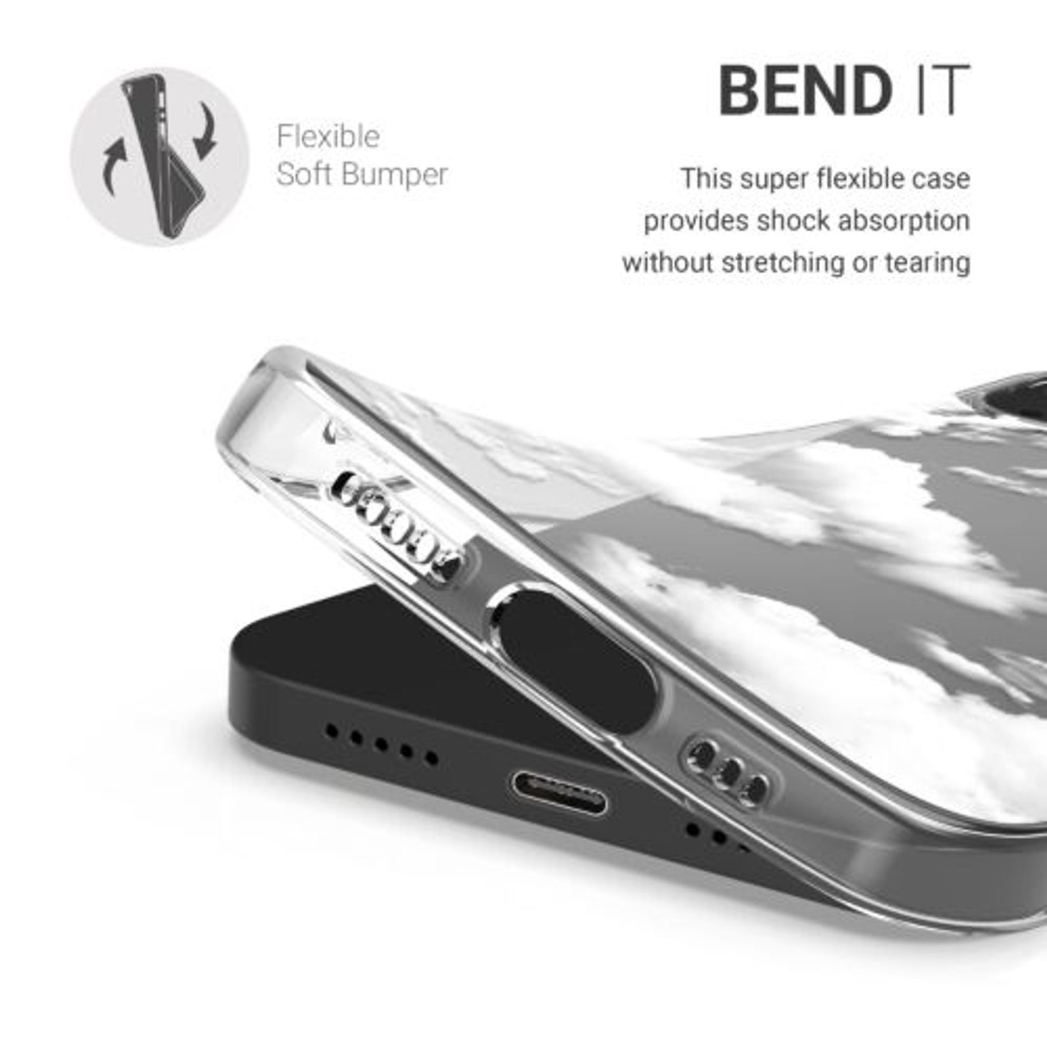 Husa pentru Apple iPhone 13, Silicon, Alb, 55947.02, Kwmobile fotografia produsului View 5 L