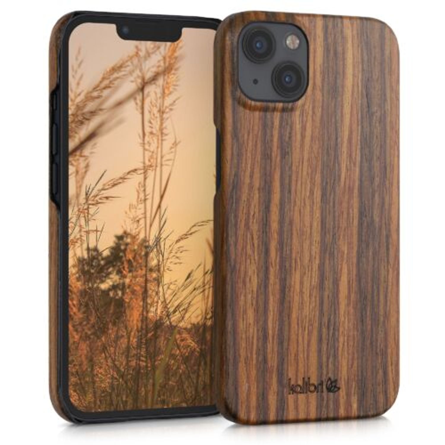 Husa pentru Apple iPhone 13, Lemn, Maro, 56406.05, kalibri fotografia produsului