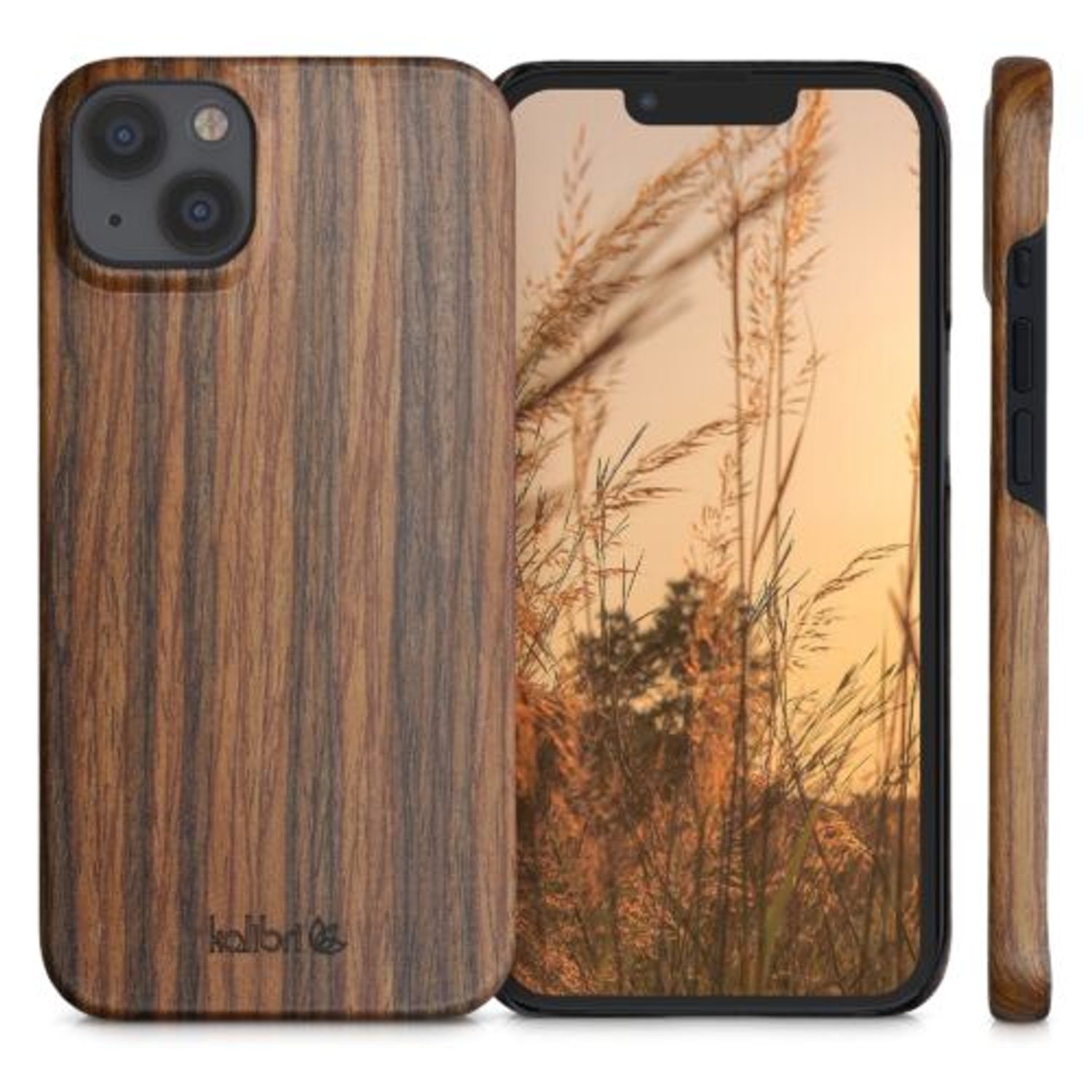 Husa pentru Apple iPhone 13, Lemn, Maro, 56406.05, kalibri fotografia produsului View 2 L