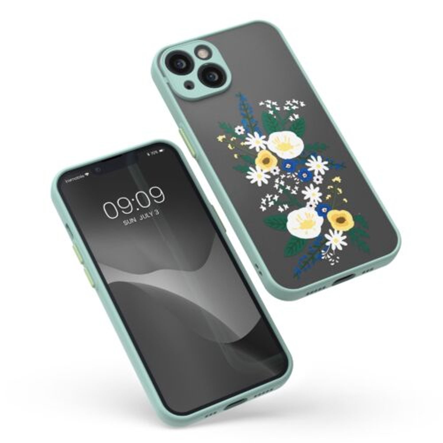 Husa pentru Apple iPhone 13, Silicon, Multicolor, 56497.02, Kwmobile fotografia produsului View 2 L