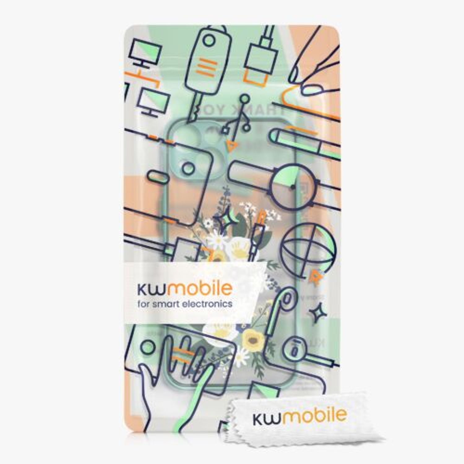 Husa pentru Apple iPhone 13, Silicon, Multicolor, 56497.02, Kwmobile fotografia produsului View 9 L