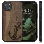 Husa pentru Apple iPhone 13, Lemn, Maro, 55953.04, Kwmobile fotografia produsului View 2 S