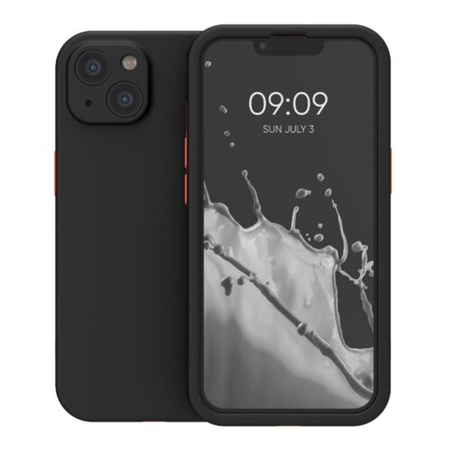 Husa pentru Apple iPhone 13, Plastic, Negru, 56433.01, Kwmobile fotografia produsului View 2 L