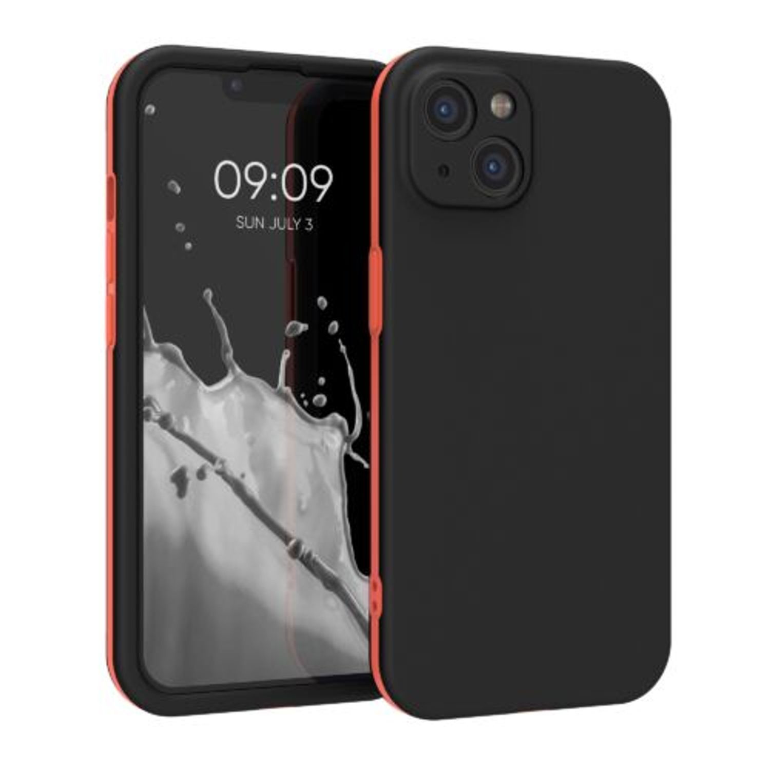 Husa pentru Apple iPhone 13, Plastic, Negru, 56433.01, Kwmobile fotografia produsului
