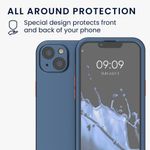Husa pentru Apple iPhone 13, Plastic, Albastru, 56433.17, Kwmobile fotografia produsului View 5 S