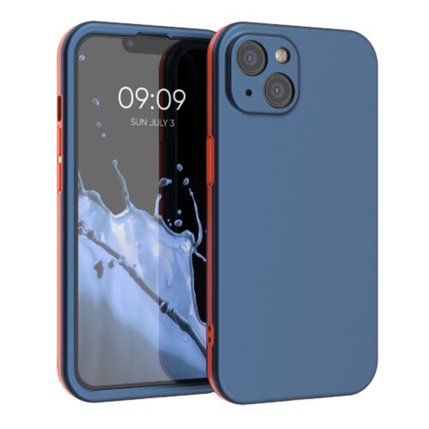 Husa pentru Apple iPhone 13, Plastic, Albastru, 56433.17, Kwmobile fotografia produsului