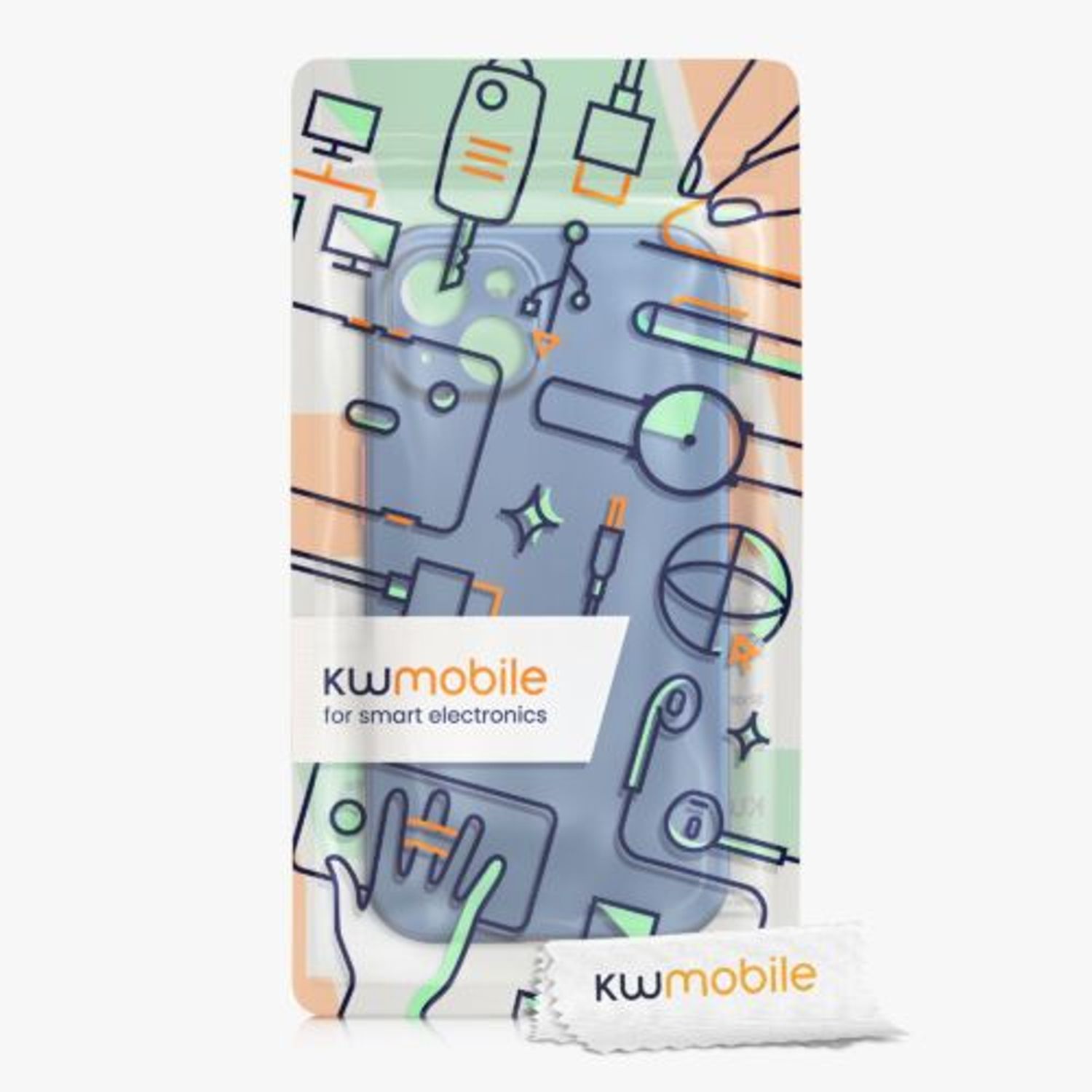 Husa pentru Apple iPhone 13, Plastic, Albastru, 56433.17, Kwmobile fotografia produsului View 8 L