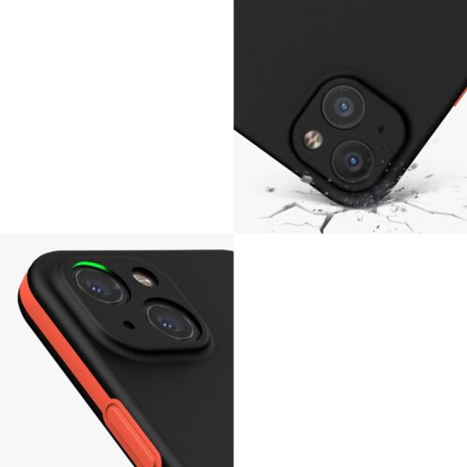 Husa pentru Apple iPhone 13, Plastic, Negru, 56433.01, Kwmobile fotografia produsului View 10 L