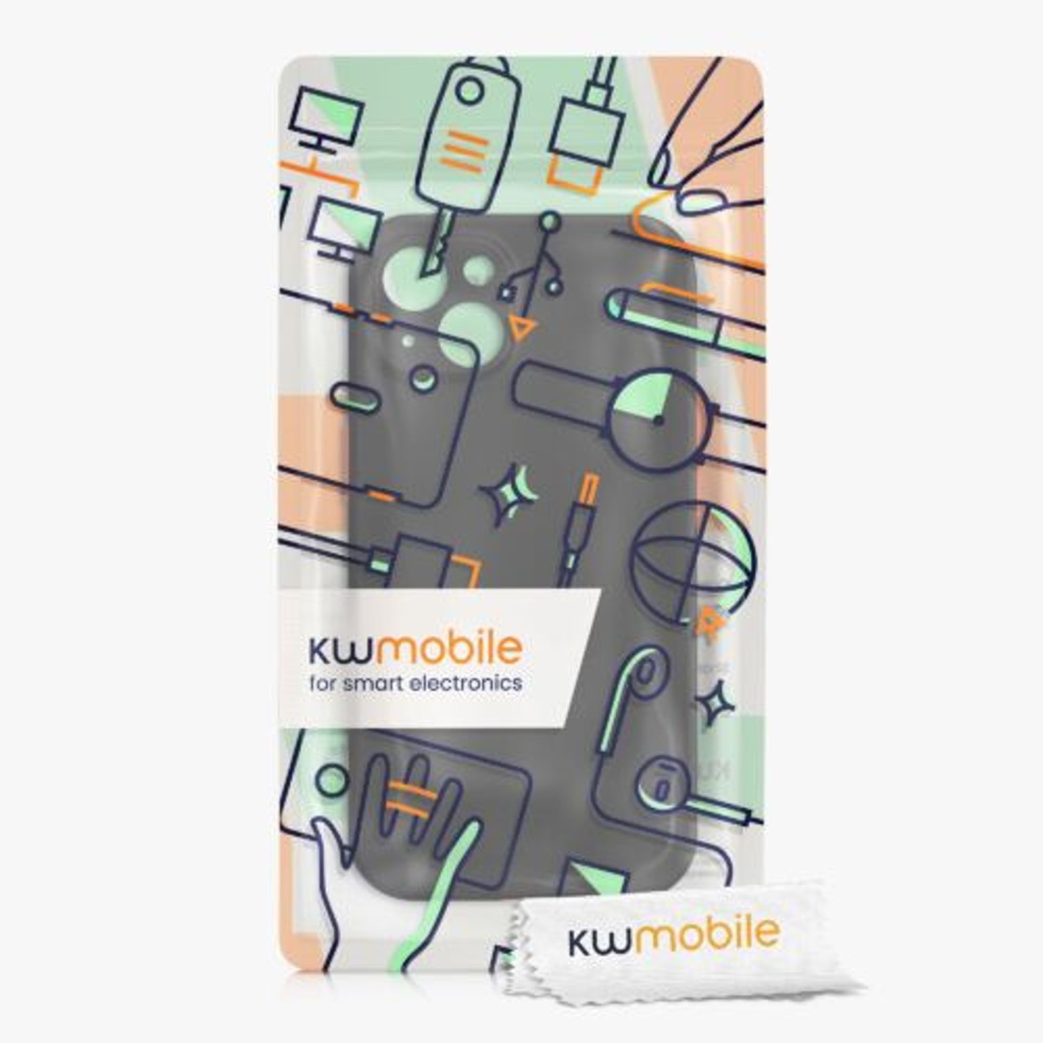 Husa pentru Apple iPhone 13, Plastic, Negru, 56433.01, Kwmobile fotografia produsului View 12 L
