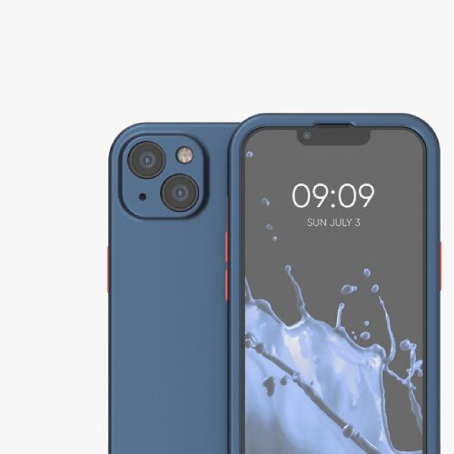 Husa pentru Apple iPhone 13, Plastic, Albastru, 56433.17, Kwmobile fotografia produsului View 11 L