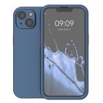 Husa pentru Apple iPhone 13, Plastic, Albastru, 56433.17, Kwmobile fotografia produsului View 2 S