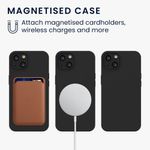 Husa pentru Apple iPhone 13, Silicon, Negru, 56559.01, Kwmobile fotografia produsului View 6 S